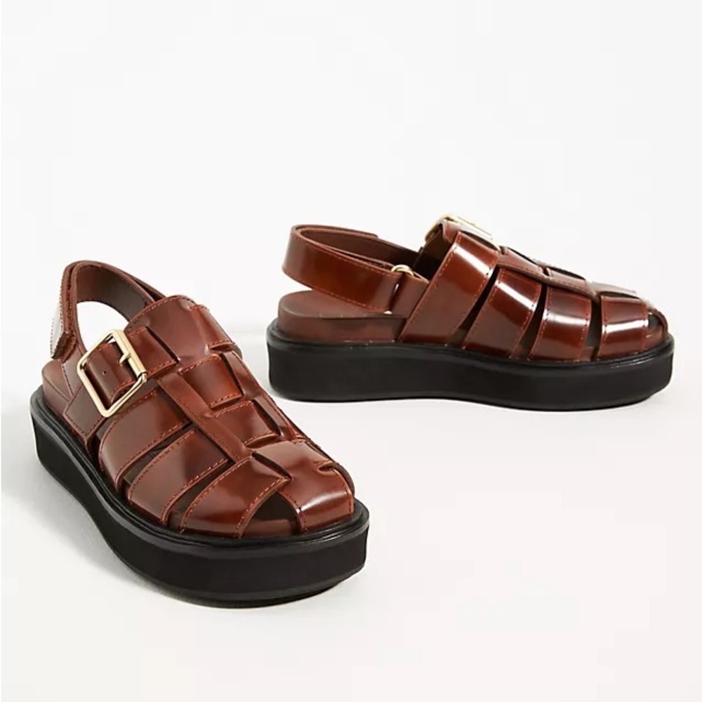 Loeffler Randal Judd Sandals in Brown